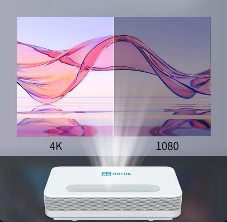 Comparação entre projetor laser 4K e 1080P