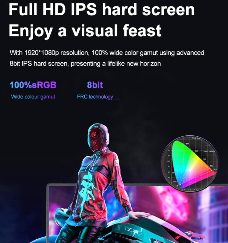 O monitor portátil adota ecrã rígido IPS de alta definição